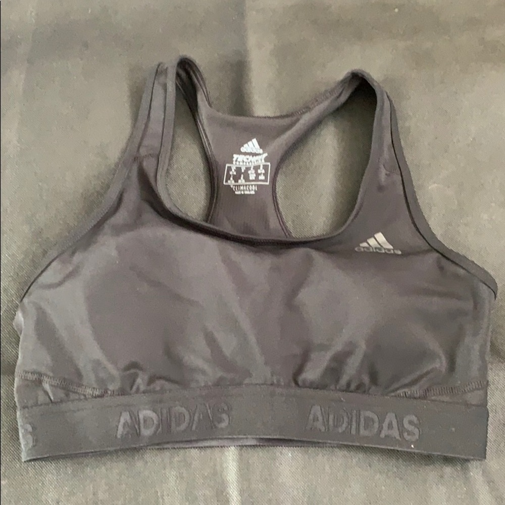 ADIDAS SPORTS BRA BLACK SIZE MEDIUM